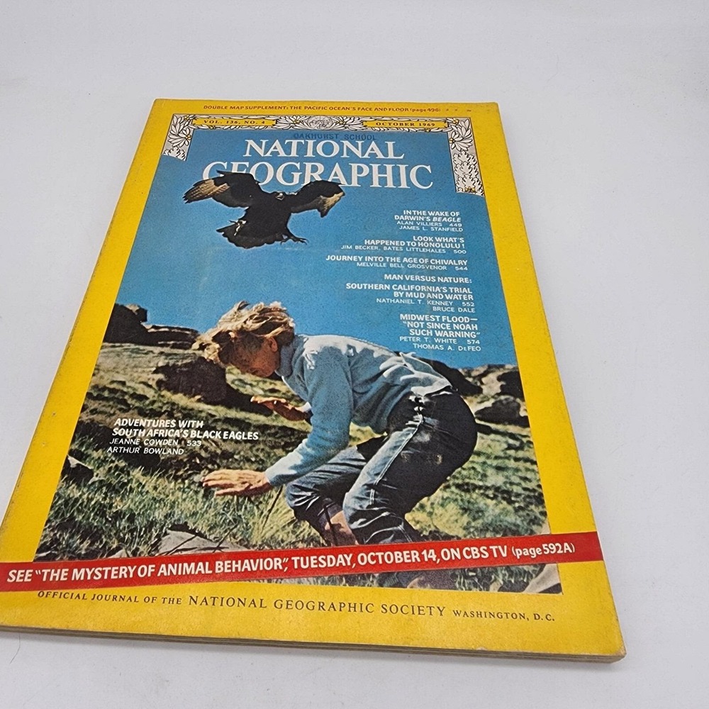 National Geographic Magazine October 1969 No Insert
